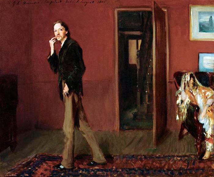 John Singer Sargent Robert Louis Stevenson and His Wife Spain oil painting art